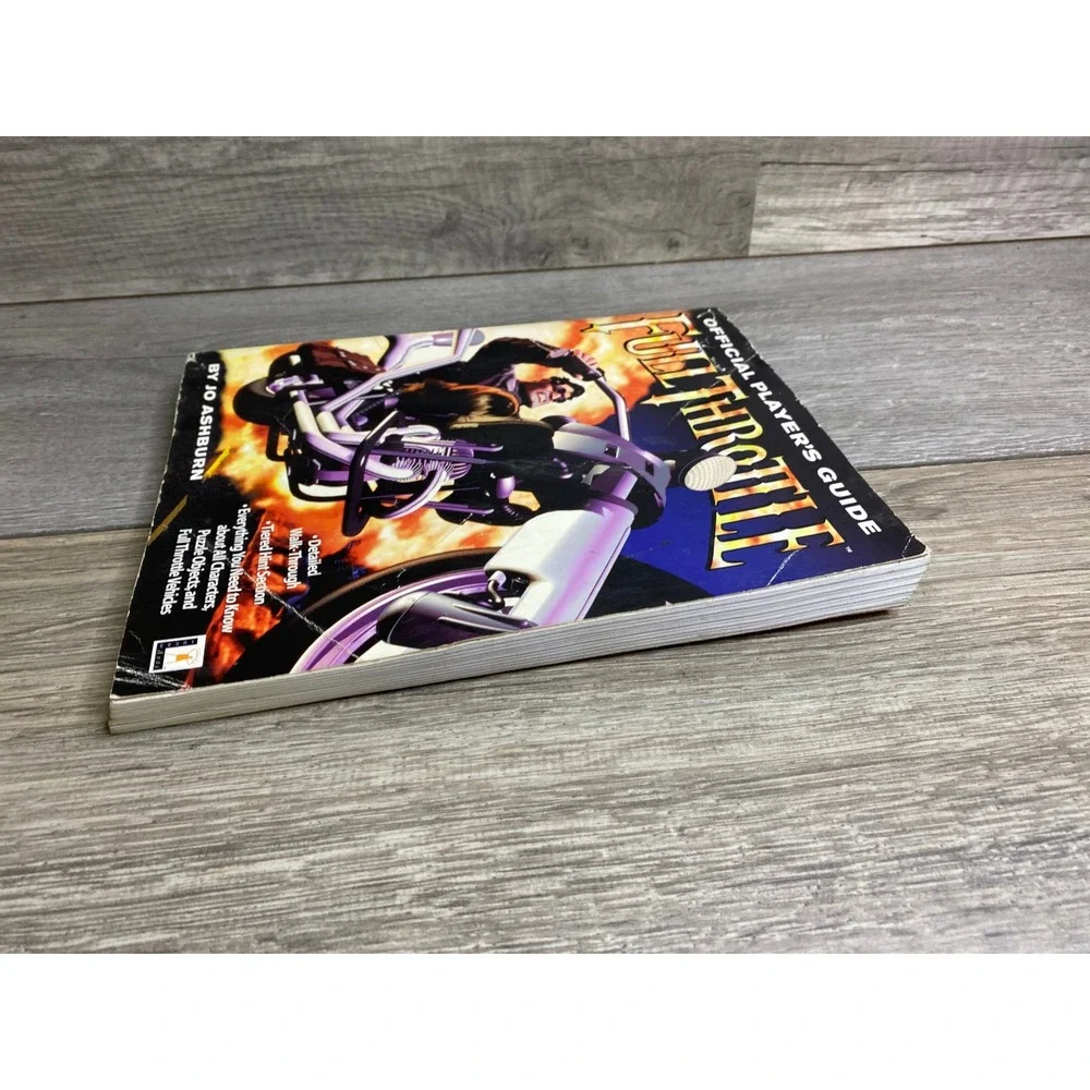 Full Throttle Official Player's Guide Jo Ashburn LucasArts PC Game Strategy Book